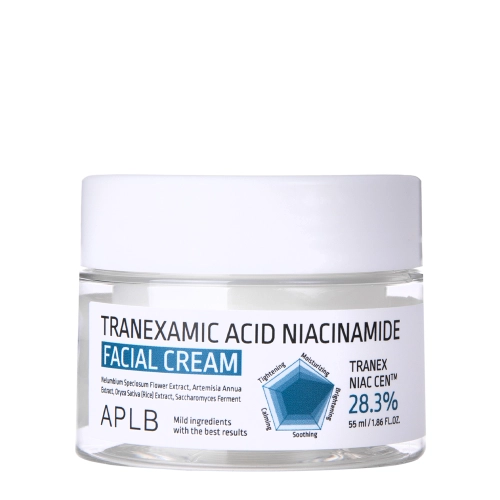 APLB - Tranexamic Acid Niacinamide Facial Cream - Krem do Twarzy z Kwasem Traneksamowym i Niacynamidem - 55ml