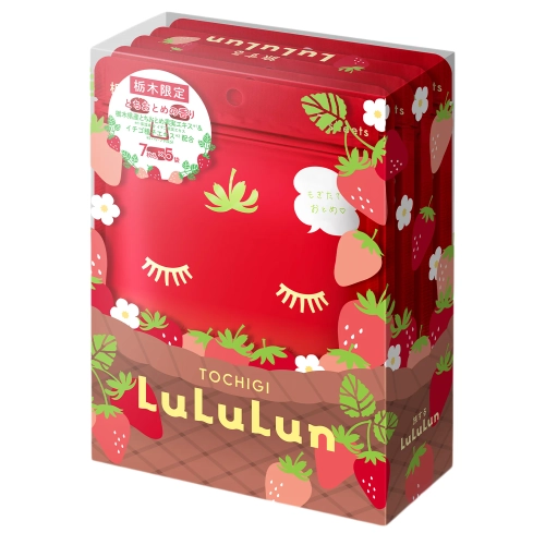 LuLuLun - Premium Sheet Mask Tochigi Strawberry - Zestaw Nawilżających Masek w Płachcie - Truskawka - 35szt
