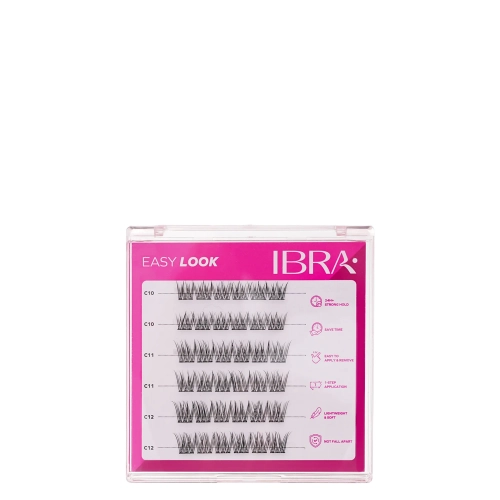  Ibra Makeup - Kępki Rzęs Samoprzylepne - Easy Look - 3mm