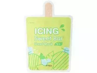 A'Pieu - Icing Sweet Bar Sheet Mask - Odżywczo-Kojąca Maska w Płachcie - Melon - 21g