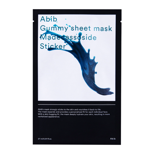 Abib - Gummy Sheet Mask Madecassoside Sticker - Nawilżająca Maska w Płachcie - 27ml