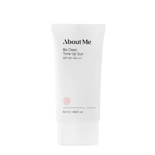 About me - Be Clean Tone Up Sun SPF50+ PA++++ - Lekki Krem Tonujący z Filtrami Fizycznymi - 50ml