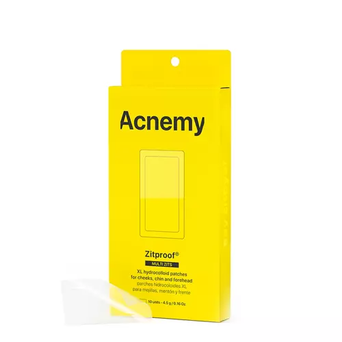 Acnemy - Zitproof Multizits - XL Hydrocolloid Patches - Hydrokoloidowe Plastry XL na Policzki, Brodę, Czoło - 10szt.