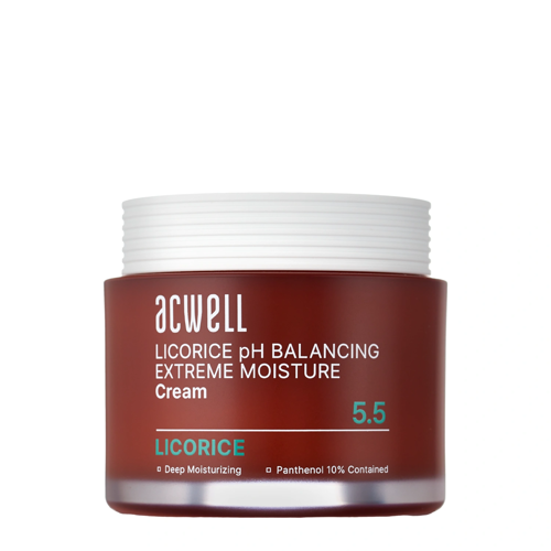 Acwell - Licorice pH Balancing Extreme Moisture Cream - Intensywnie Nawilżający Krem do Twarzy - 55ml