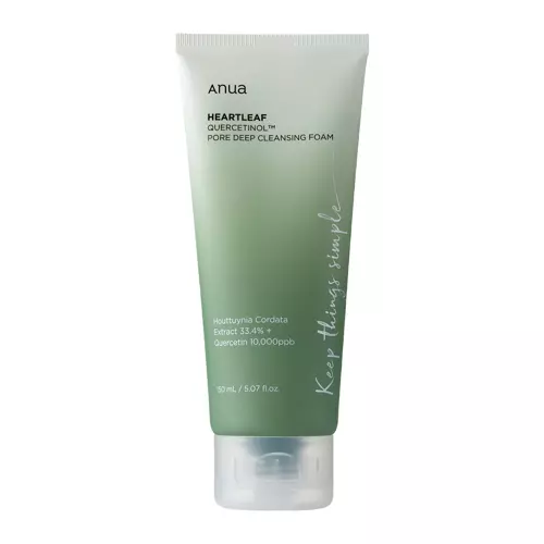 Anua - Heartleaf Quercetinol Pore Deep Cleansing Foam - Dogłębnie Oczyszczająca Pianka do Twarzy - 150ml