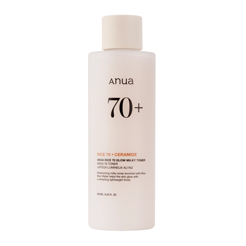 Anua - Rice 70 Glow Milky Toner - Nawilżający Tonik Ryżowy do Twarzy - 250ml