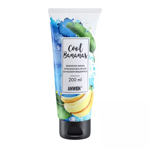 Anwen - Cool Bananas - Maska Ochładzająca Kolor do Włosów Brązowych - 200ml