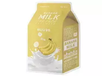 A'pieu - Milk One Pack Mask - Banana - Odżywcza Maska w Płachcie - 21g