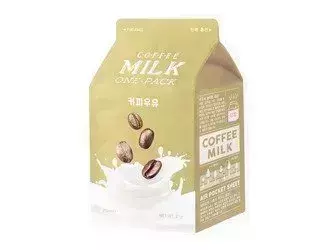 A'pieu - Milk One Pack Mask - Coffee - Przeciwzmarszczkowa Maska w Płachcie - 21g