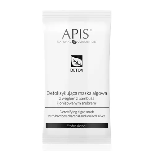 Apis - Detox - Detoksykująca Maska Algowa z Węglem z Bambusa i Jonizowanym Srebrem - 20g