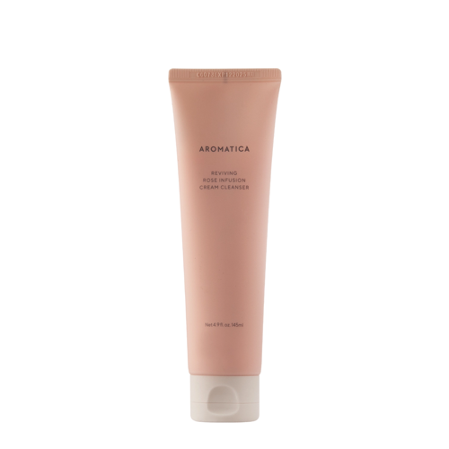 Aromatica - Reviving Rose Infuison Cream Cleanser - Kremowy Żel Różany do Mycia Twarzy - 145ml