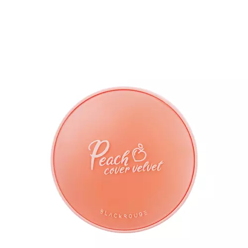 Black Rouge - Peach Cover Velvet Cushion SPF50+/PA++++ - Kryjący Podkład w Poduszce - Apricot Toktok - 14g