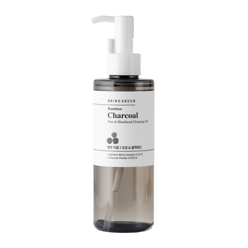 Bring Green - Bamboo Charcoal Pore & Blackhead Cleansing Oil - Oczyszczający Olejek do Twarzy z Węglem Aktywnym - 200ml