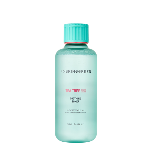 Bring Green - Tea Tree Cica Soothing Toner - Kojący Toner do Twarzy z Ekstraktem z Drzewa Herbacianego - 250ml