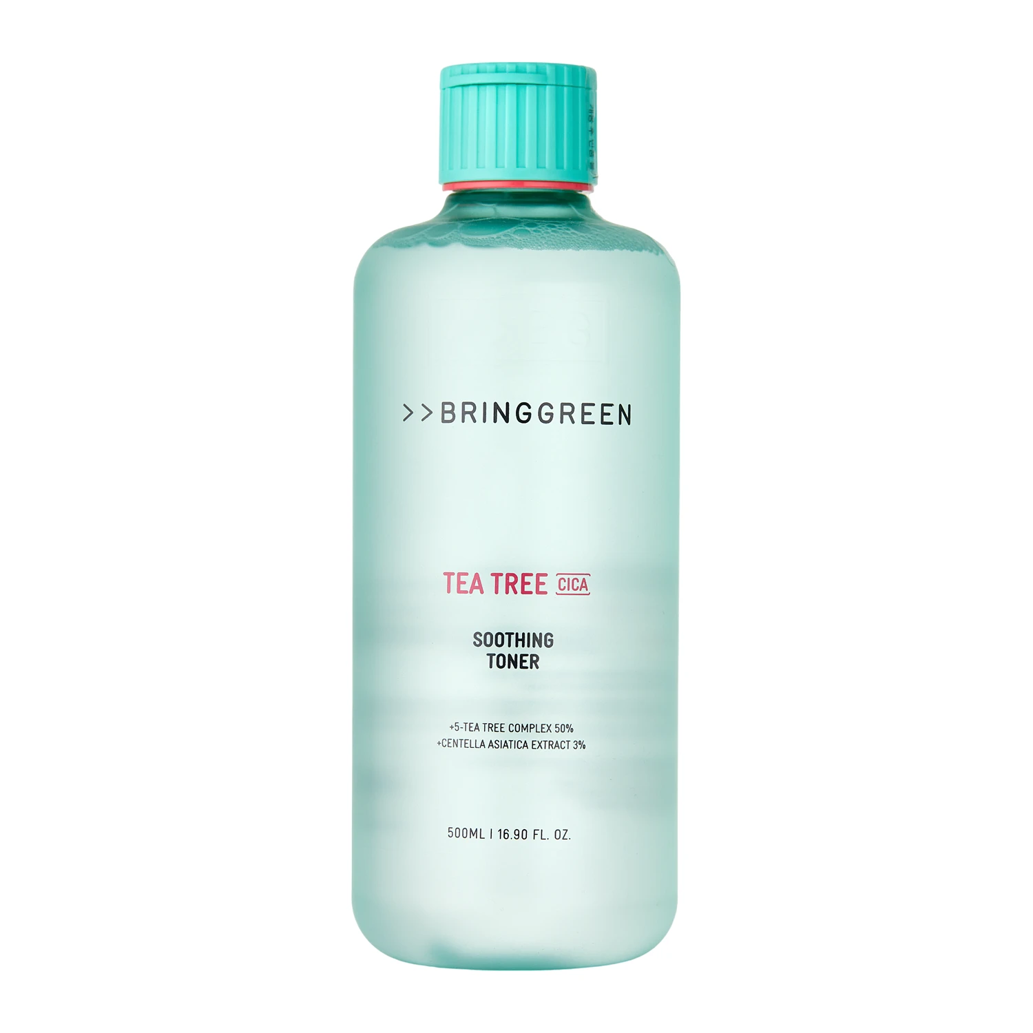 Bring Green - Tea Tree Cica Soothing Toner - Kojący Toner do Twarzy z Ekstraktem z Drzewa Herbacianego - 500ml