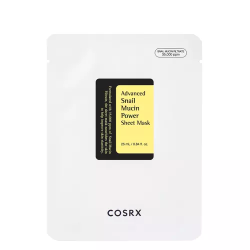 COSRX - Advanced Snail Mucin Power Essence Sheet Mask - Maska w Płachcie ze Śluzem Ślimaka - 25ml