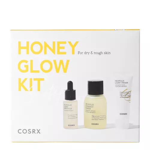 COSRX - Honey Glow Trial Kit - Zestaw Miniatur do Pielęgnacji Twarzy z Propolisem