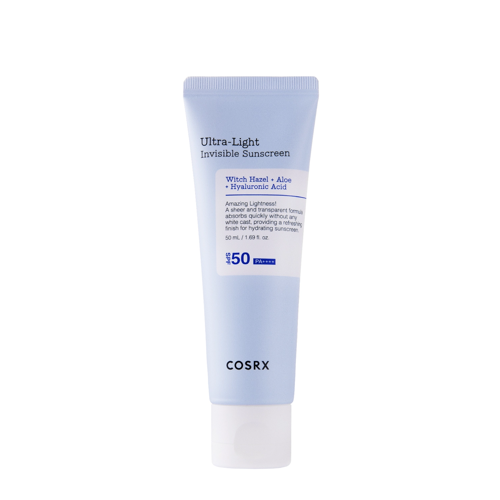 COSRX - Ultra - Light Invisible Sunscreen SPF50+/PA++++ - Lekki Nawilżający Krem z Filtrem Przeciwsłonecznym - 50ml