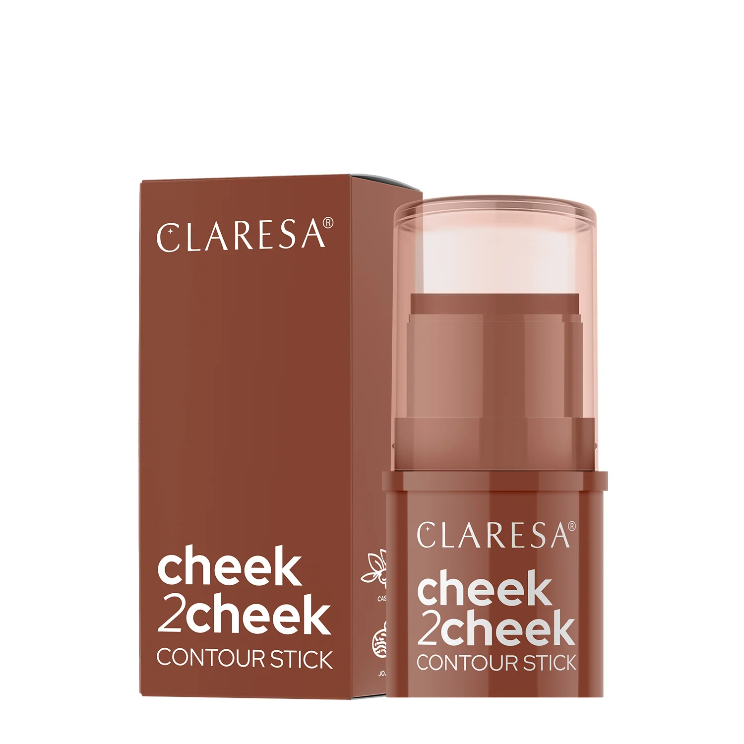 Claresa - Cheek 2 Cheek - Bronzer w Sztyfcie - 02 Milk Choco - 6g