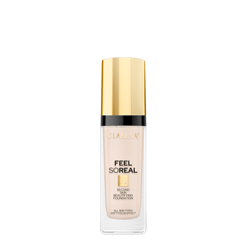 Claresa - Feel So Real - Upiększający Podkład Typu Second Skin - 03 Light-Medium - 30ml