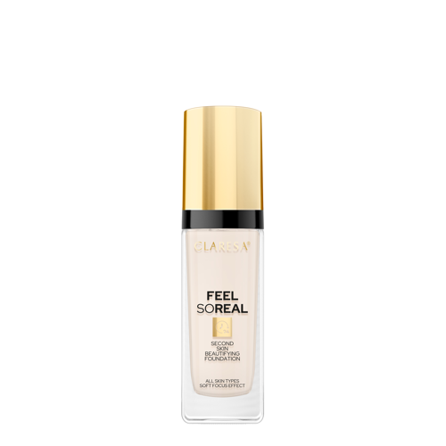 Claresa - Feel So Real - Upiększający Podkład Typu Second Skin - 04 Medium - 30ml