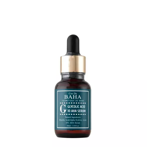 Cos De BAHA - G Glycolic Acid 10 AHA Serum - Złuszczające Serum do Twarzy z Kwasem Glikolowym - 30ml