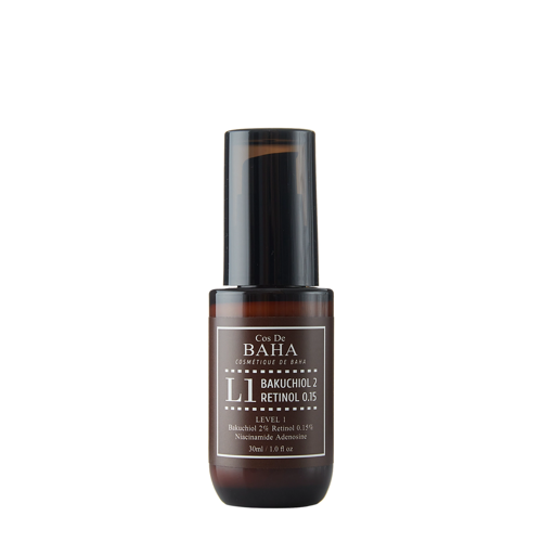 Cos De BAHA - L1 Bakuchiol & Retinol Serum - Przeciwstarzeniowe Serum Do Twarzy z Retinolem - 30ml