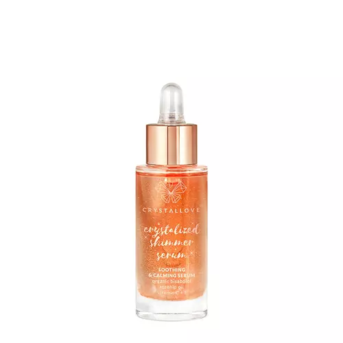 Crystallove -Rose Quartz Shimmer Serum – Serum do Twarzy z Kwarcem Różowym i Bisabololem - 30ml