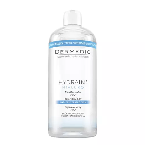 Dermedic - Hydrain 3 Hialuro - Płyn Micelarny H2O - 500ml