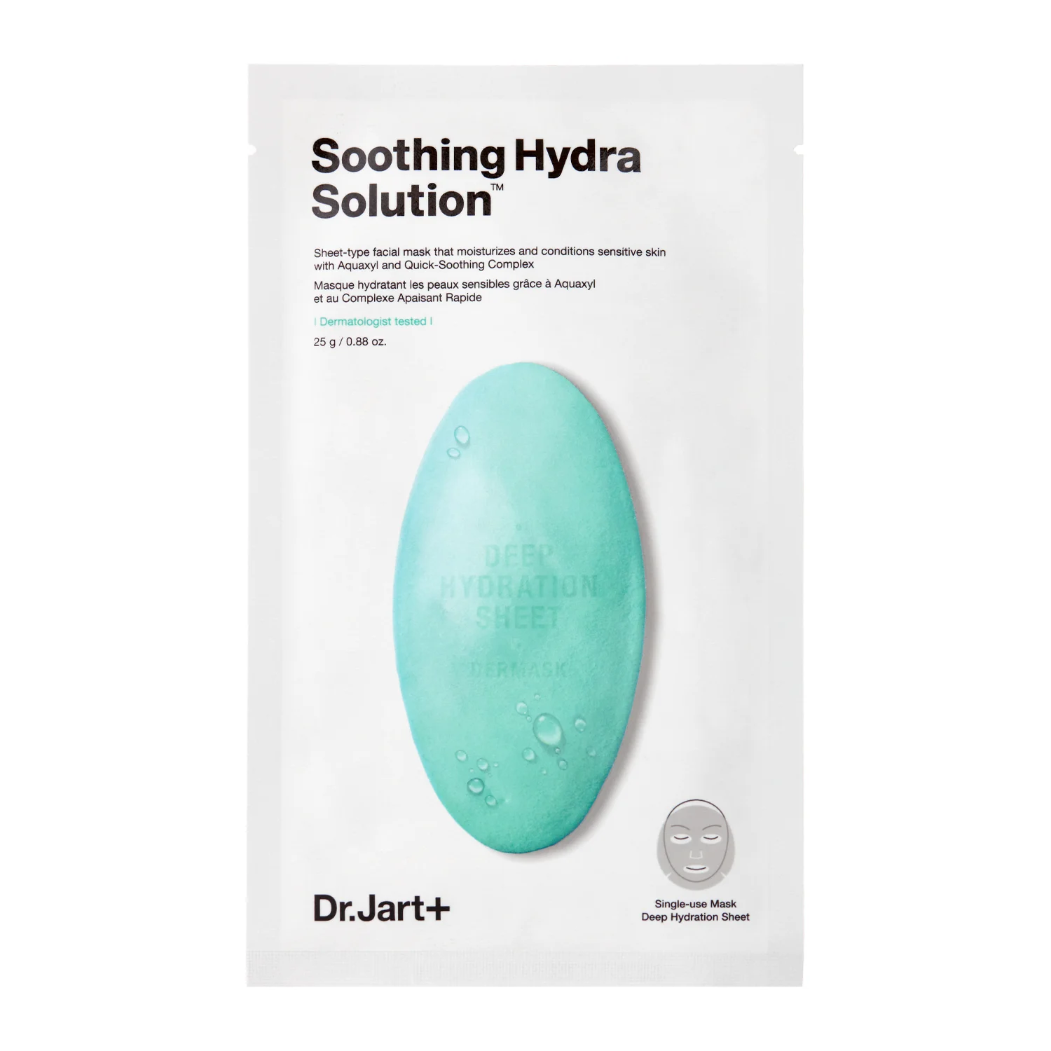 Dr.Jart+ - Dermask Soothing Hydra Solution - Nawilżająco-Kojąca Maseczka - 25g