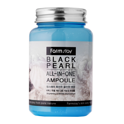 Farmstay - Black Pearl All-In-One Ampoule - Rewitalizująca Ampułka do Twarzy z Ekstraktem z Czarnej Perły - 250ml