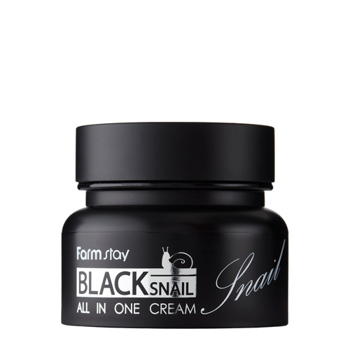 Farmstay - Black Snail All-In-One Cream - Rewitalizujący Krem do Twarzy i Dekoltu z Filtratem ze Śluzu Ślimaka Afrykańskiego - 100ml