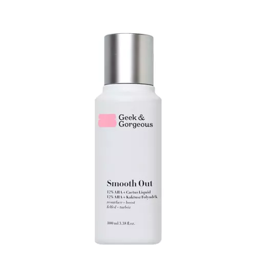 Geek & Gorgeous - Smooth Out - Silny Eksfoliant z 12% Kwasu Glikolowego i Mlekowego - 100ml