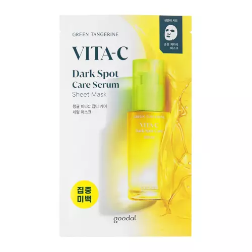 Goodal - Green Tangerine Vita C Dark Spot Serum Sheet Mask - Maseczka do Twarzy z Witaminą C - 1szt