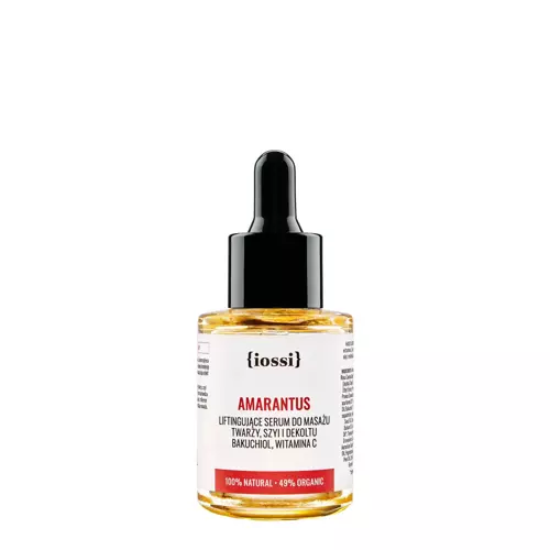 Iossi - Amarantus - Serum Liftingujące do Masażu Twarzy, Szyi i Dekoltu z Bakuchiolem, Witaminą C - 30ml