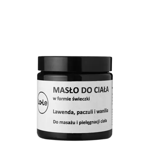 La-Le - Masło do Ciała w Formie Świeczki Lawenda, Paczula i Wanilia - 120ml