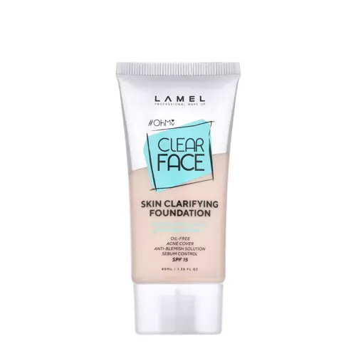 Lamel - OhMy Clear Face Foundation SPF15 - Podkład do Twarzy - 401 - 40ml