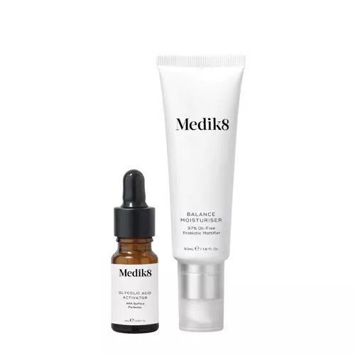 Medik8 - Balance Moisturiser with Glycolic Acid - Probiotyczny Krem Matujący z Kwasami AHA - 50+10ml