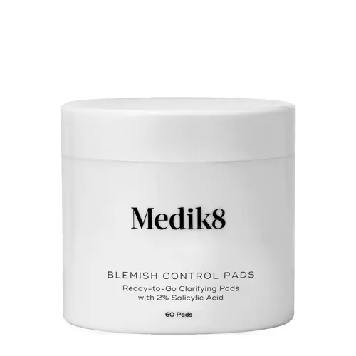 Medik8 - Blemish Control Pads - Ready-to-Go Clarifying Pads - Bezalkoholowe Płatki Złuszczające dla Skóry Problematycznej - 60szt