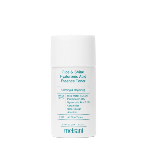 Meisani - Rice & Shine Hyaluronic Acid Essence Toner - Mini - Rozświetlający Tonik do Twarzy z Ryżem - 20ml