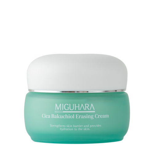 Miguhara - Cica Bakuchiol Erasing Cream - Odżywczo-Kojący Krem do Twarzy Bakuchiolem i Wąkrotą Azjatycką - 50ml