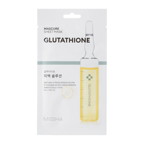 Missha - Mascure Sheet Mask - Glutathione - Maseczka Glutationowa w Płachcie - 28ml