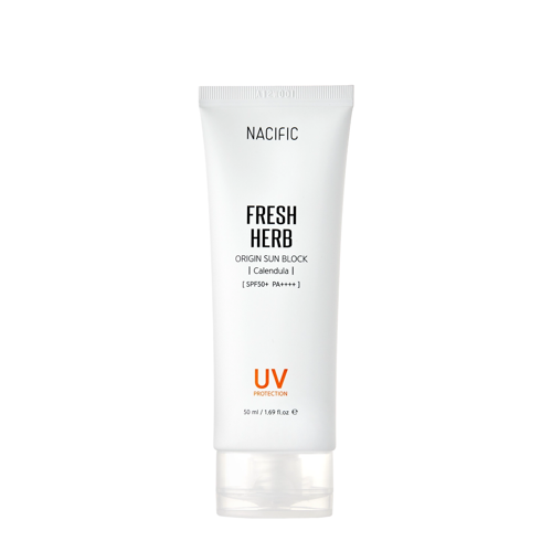 Nacific - Fresh Herb Origin Sun Block SPF50+/PA++++ - Kojący Krem do Twarzy z Filtrem - 50ml