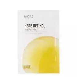 Nacific - Herb Retinol - Relief Mask - Maska w Płachcie do Twarzy z Pochodną Retinolu - 30g