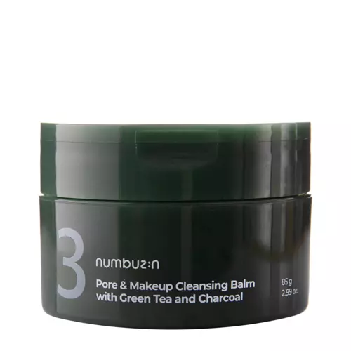 Numbuzin - Pore&Makeup Cleansing Balm With Green Tea And Charcoal - Balsam do Oczyszczania Twarzy - 85g 