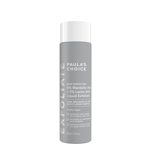 Paula's Choice - 6% Mandelic Acid + 2% Lactic Acid Liquid Exfoliant - Płyn Złuszczający do Twarzy - 88ml