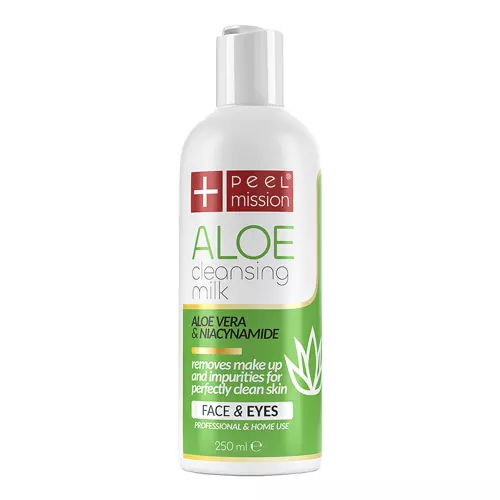 Peel Mission - Aloe Cleansing Milk Face & Eyes - Delikatne Mleczko do Demakijażu - 250ml