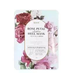 Petitfee - Koelf Rose Petal Satin Heel Mask - Maska do Pięt - 2szt.