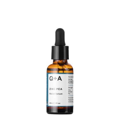 Q+A - Zinc PCA - Facial Serum - Gojąco-Regenerujące Serum do Twarzy z Cynkiem PCA - 30ml