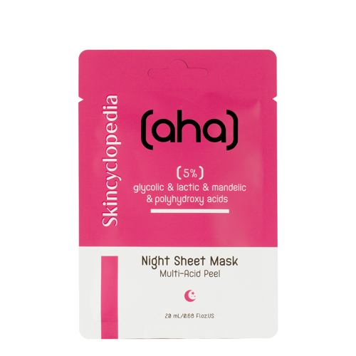 Skincyclopedia - Sheet Mask Aha & Pha 5% - Wygładzająca Maska w Płachcie - 1szt/20ml